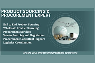 be your procurement specialist and product sourcing expert