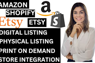 do amazon listing etsy shopify print on demand store etsy sale digital products