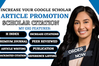 increase google scholar citation reference ranking journal by promoting articles