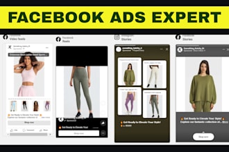 run a modern clothing and fashion facebook ads or meta ads campaign