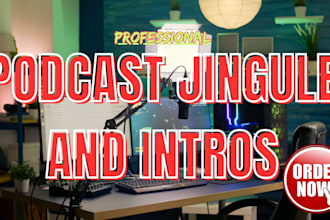 produce custom song jingle intro podcast jingle radio jingle for commercial use