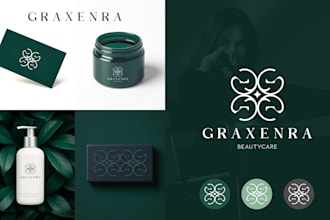 do unique modern minimalist and luxury monogram business logo design