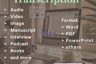 transcribe your spanish audio, video or handwritten text accurately