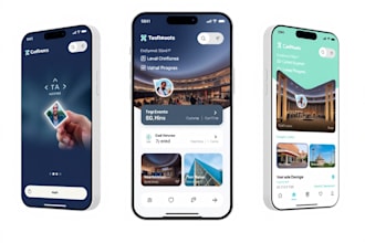 develop events booking app, conference app, venue booking