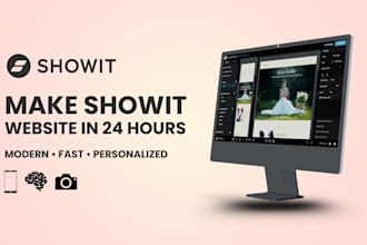 create professional showit website, showit template with SEO