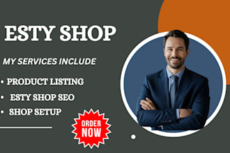 setup, optimize and SEO your etsy shop to drive more sales