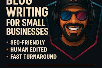 write blog content for small businesses and personal brands