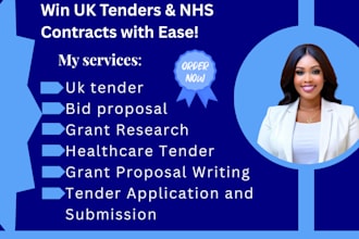 uk tender writing, bid proposal, rfq, rfi, nhs tender, eu funding, grant writing