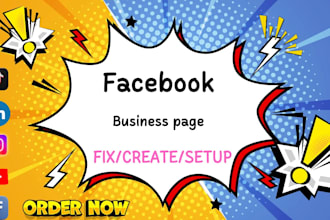 create, setup and manage your facebook business page