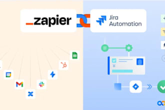 set up scalable n8n, aws, zapier, make or jira automation workflow