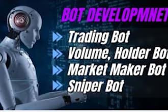creat copy trade bot,ai  market maker,solana arbitage bot,solana volume bot