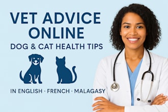 give professional pet care advice for your dog or cat