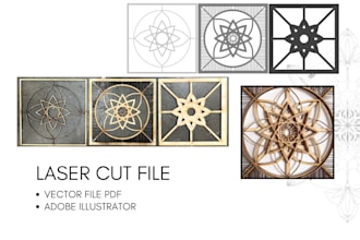 design a vector file for laser cut