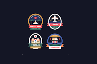 draw travel agency hotel adventure photography logo design