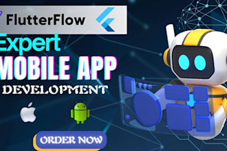 develop flutter mobile app with flutterflow for ios android swiftui development