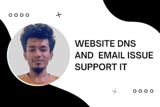 help you with any dns, email, or website related issues