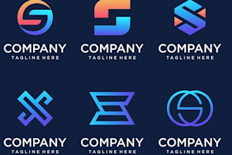 do modern tech startup app crypto and technology logo design