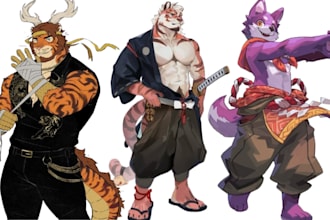draw furry reference sheet fursona furry art oc character design furry nsfw
