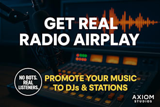 promote your music to radio stations for real airplay worldwide