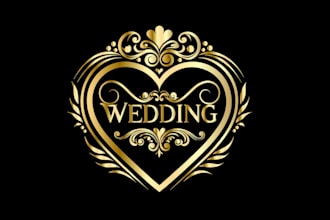 create anniversary, marriage, event, wedding logo design