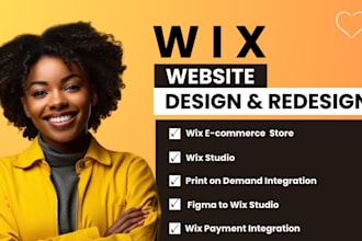design wix website, redesign wix website, wix ecommerce store, wix landing page