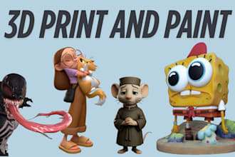 custom 3d print and paint warhammer miniatures, busts, stl models