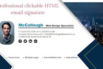 create clickable gmail signature for gmail, email for 2h