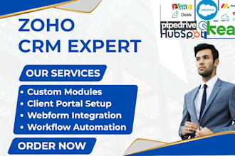 setup zoho CRM workflow data migration field mapping leads import and automation