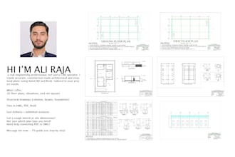 deliver full architectural plans in autocad and revit