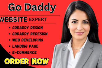 develop  godaddy website redesign godaddy website godaddy website design