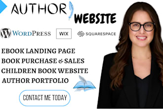 design author website, ebook website, book author website, ebook landing page