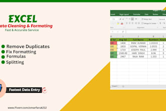 clean and format your excel or google sheets data