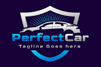 do a cool car logo design for your business