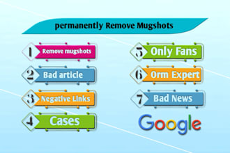 permanently remove mugshot article cases news and delete damaging link on google