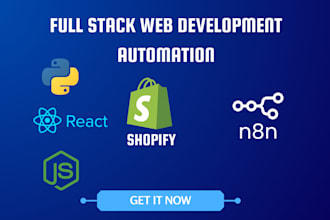 create shopify store java python programming n8n automation website development