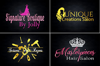 design beauty, cosmetic, eyelash, hair salon, makeup and modern business logo