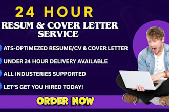 help you land your dream job with professional cv resume coverletter