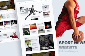 design a professional basketball website using wordpress