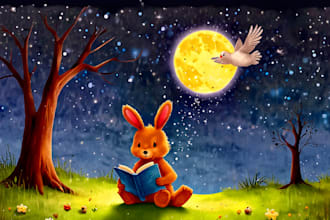 create children book illustration and custom storybook art