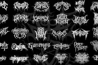 design a brutal death metal logo