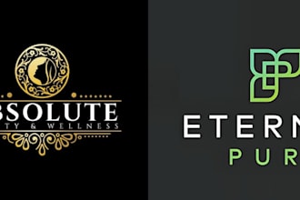 do modern luxury clothing, fashion, cosmetic, beauty and skin care logo design