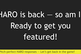 create high DR editorial haro backlinks