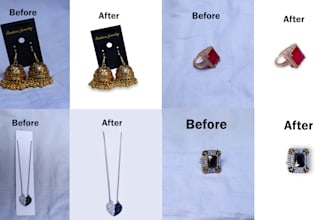 do high end retouch on product photos editing