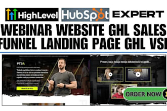 automate gohighlevel hubspot webinar website ghl sales funnel workflow ghl vsl