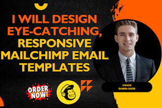 design eye catching, responsive mailchimp email template