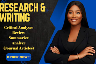 write on critical synthesis, review, summarize, and analyze journal articles