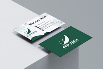 create a professional, modern business card for your company