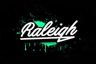 make a hand lettering graffiti signature logo