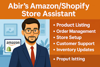 be your expert ecommerce virtual assistant for amazon or shopify
