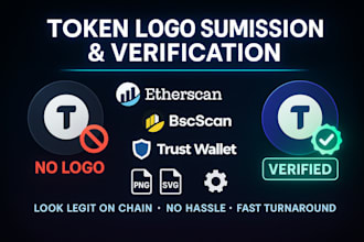 get coin and token logo updated on bscscan, etherscan and trust wallet